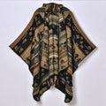 Poncho polaire · Ethnique marine