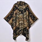 Poncho polaire · Ethnique marine